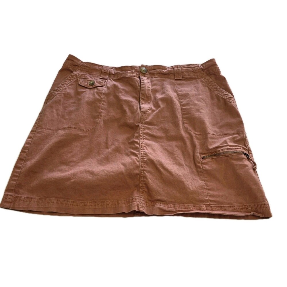 Croft & Barrow Skort Stretch Rose Color Natural Fit Women's Size 16
